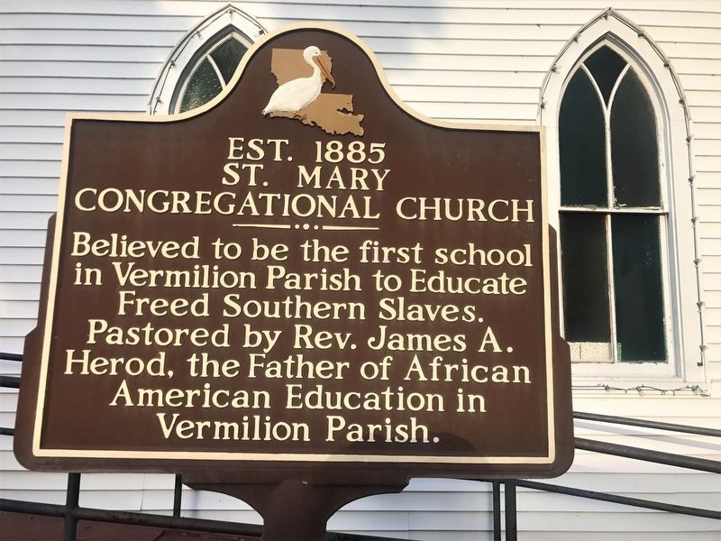 Est. 1885 St. Mary Congregational Church Marker image. Click for full size.
