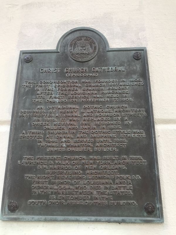 Christ Church Cathedral Marker. Click for full size. Christ Church Cathedral Marker image. Click for full size.