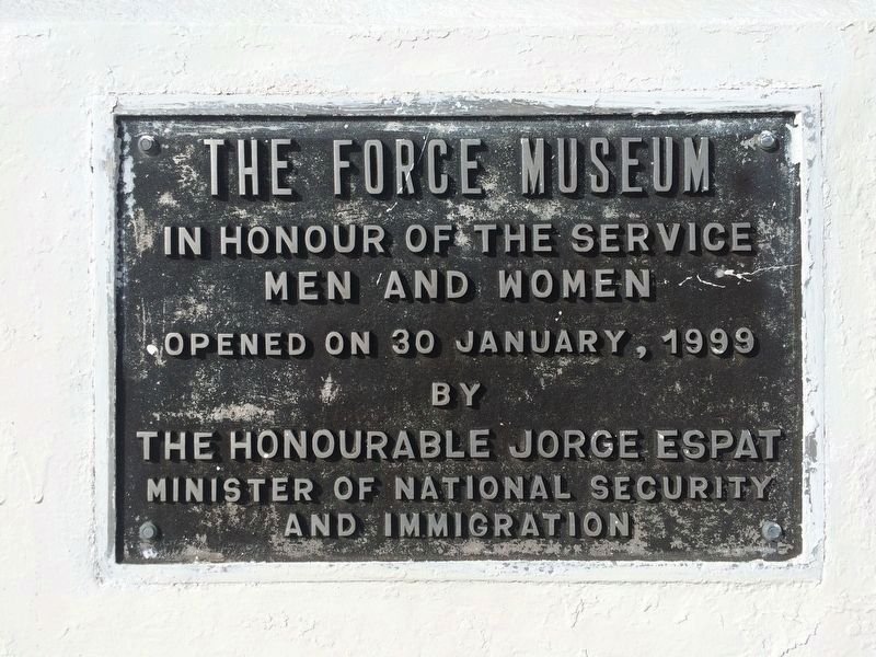 An additional marker on the Force Museum's 1999 dedication. image. Click for full size.