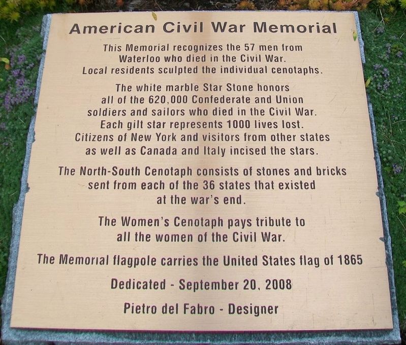 American Civil War Memorial Marker image. Click for full size.