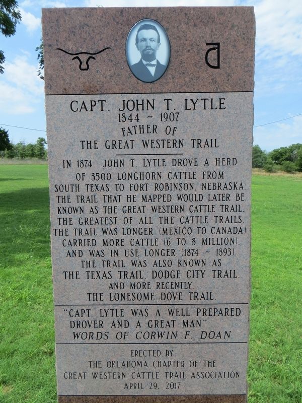 Capt. John T. Lytle Marker image. Click for full size.