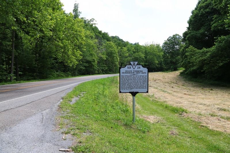 Helen Timmons Henderson Marker. Click for full size. Helen Timmons Henderson Marker image. Click for full size.
