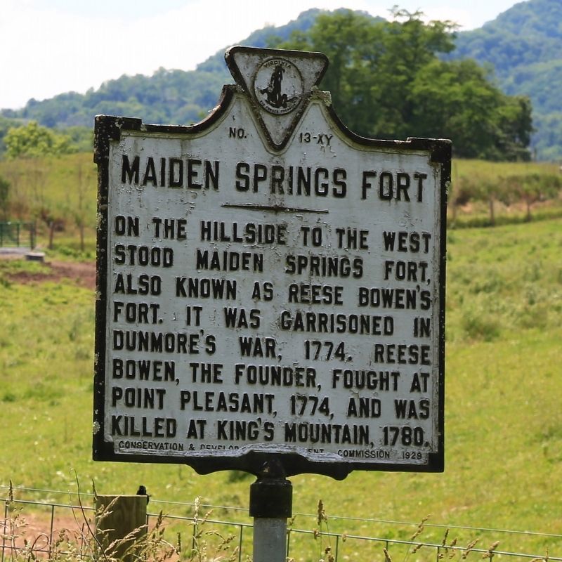 Maiden Springs Fort Marker. Click for full size. Maiden Springs Fort Marker image. Click for full size.