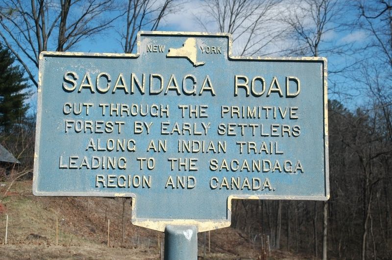 Sacandaga Road Marker image. Click for full size.