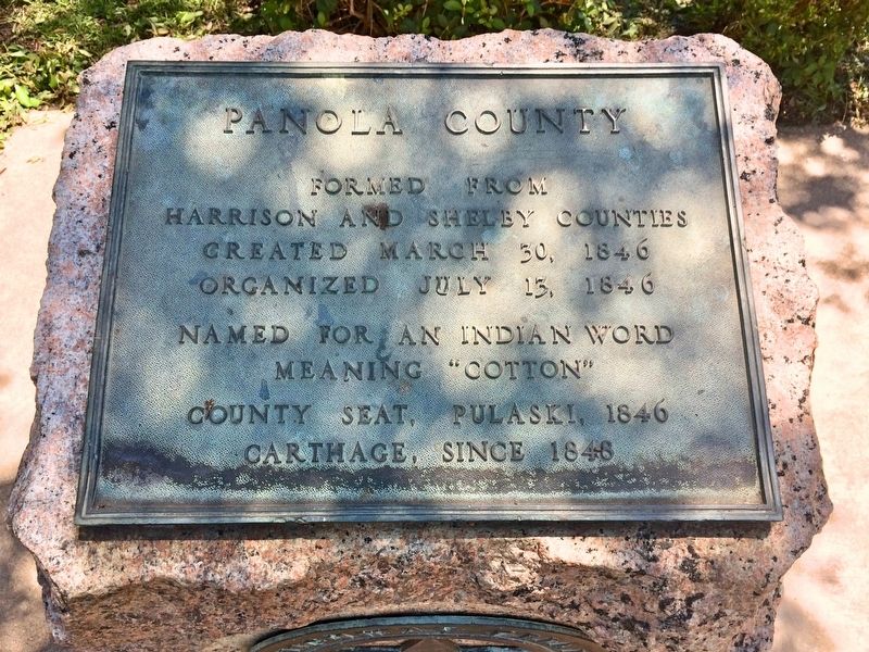 Panola County Marker. Click for full size. Panola County Marker image. Click for full size.