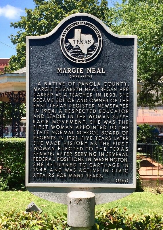 Margie Neal Marker. Click for full size. Margie Neal Marker image. Click for full size.