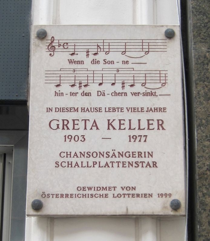 Greta Keller Marker image. Click for full size.