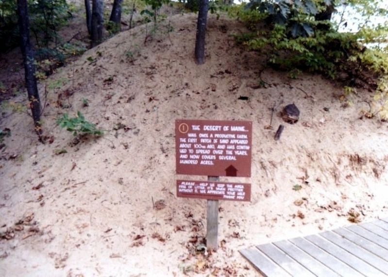 The Desert of Maine Marker. Click for full size. The Desert of Maine Marker image. Click for full size.