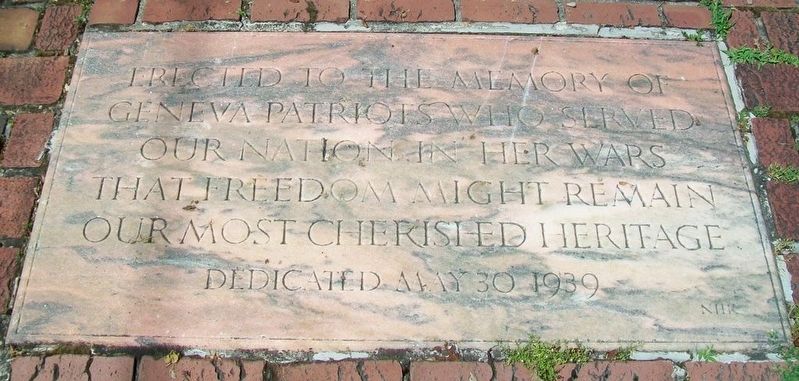 War Memorial Marker. Click for full size. War Memorial Marker image. Click for full size.