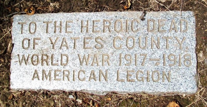 World War I Heroic Dead Memorial. Click for full size. World War I Heroic Dead Memorial image. Click for full size.