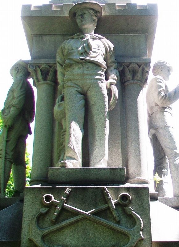 Civil War Memorial Sailor. Click for full size. Civil War Memorial Sailor image. Click for full size.
