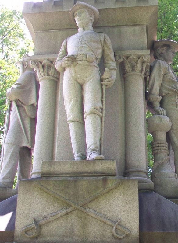 Civil War Memorial Cavalryman. Click for full size. Civil War Memorial Cavalryman image. Click for full size.
