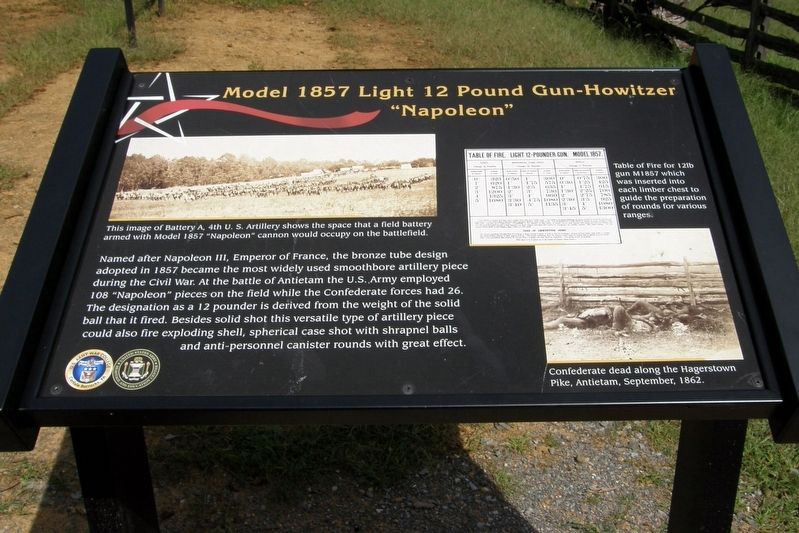 Model 1857 Light 12 Pound Gun-Howitzer Marker image. Click for full size.
