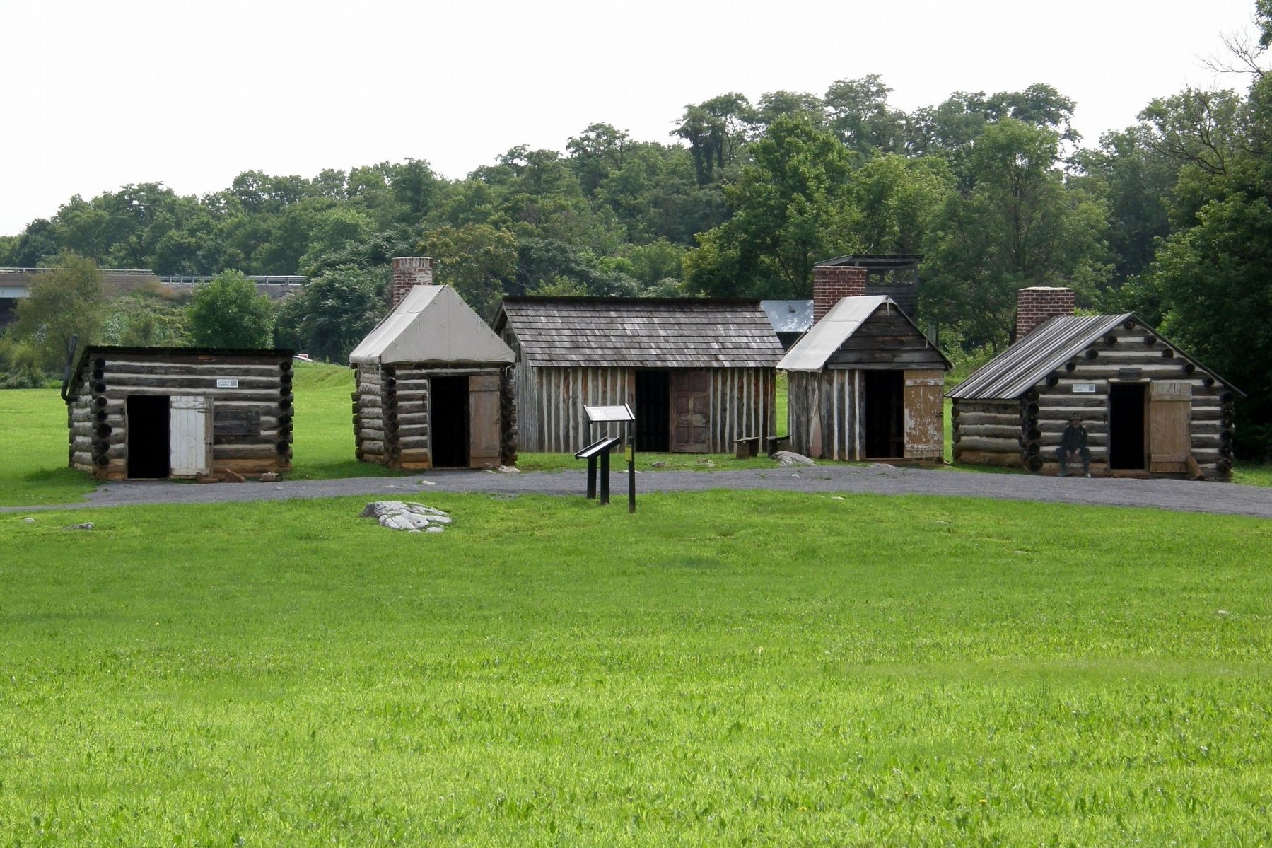 The Civil War Cabins display image. Click for full size.