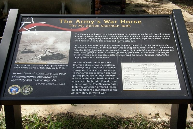 The Army's Work Horse Marker image. Click for full size.