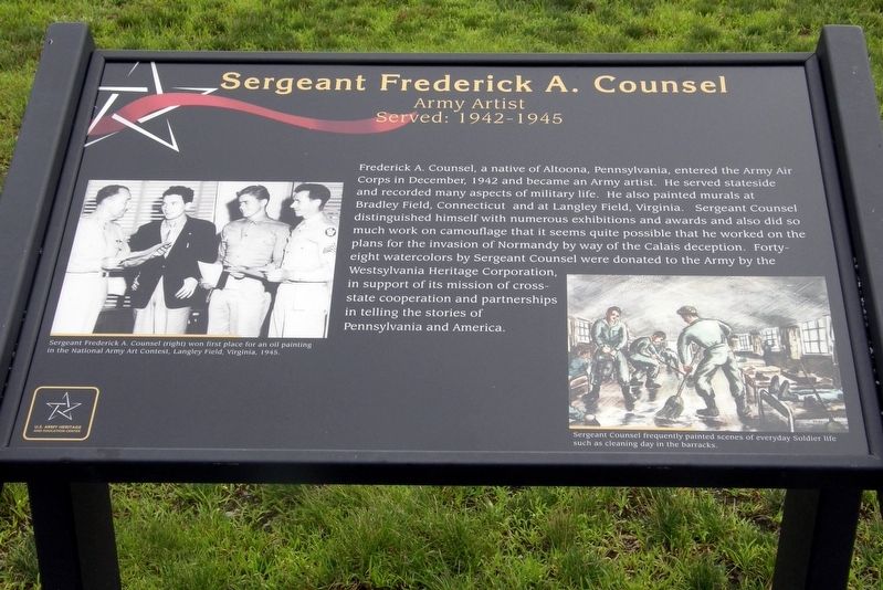 Sergeant Frederick A. Counsel Marker image. Click for full size.