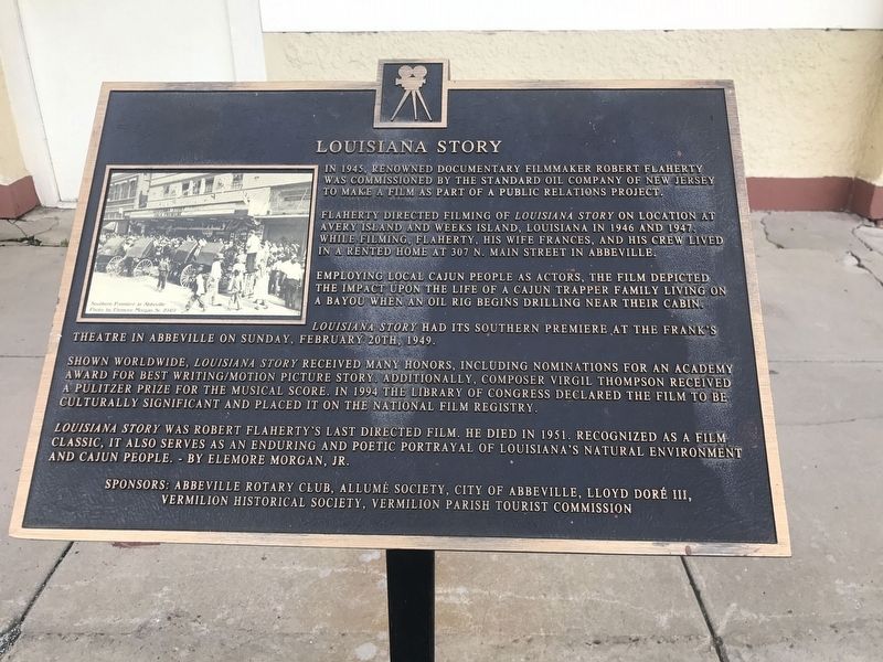 Louisiana Story Marker. Click for full size. Louisiana Story Marker image. Click for full size.
