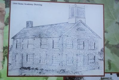 Stone Academy Marker - Upper Image image. Click for full size.