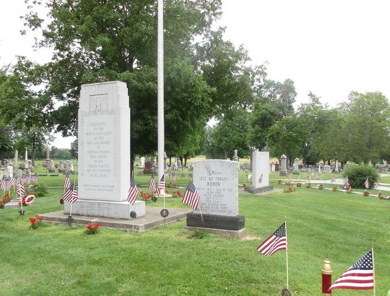 Hardin County Korean War Memorial Marker. Click for full size. Hardin County Korean War Memorial Marker image. Click for full size.