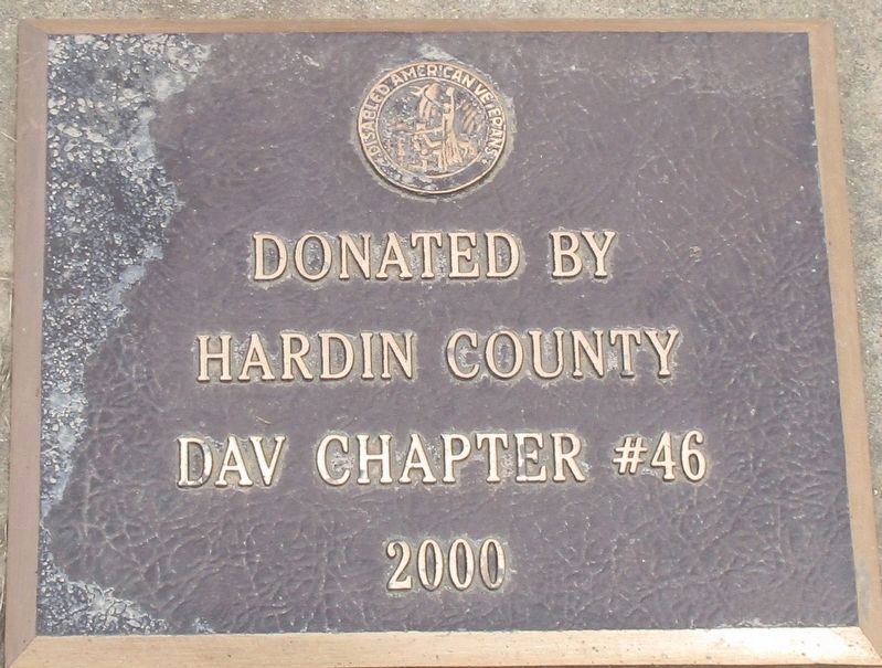 Hardin County New Veterans Memorial Marker image. Click for full size.