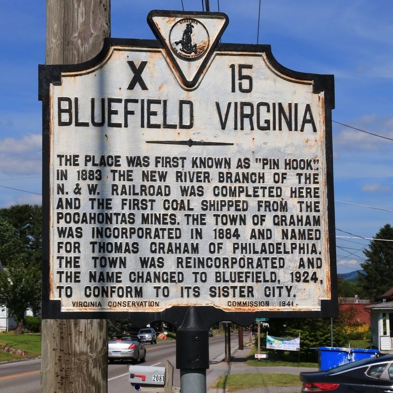 Bluefield Virginia Marker image. Click for full size.