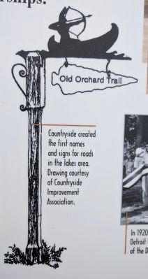 Old Orchard Trail Sign image. Click for full size.