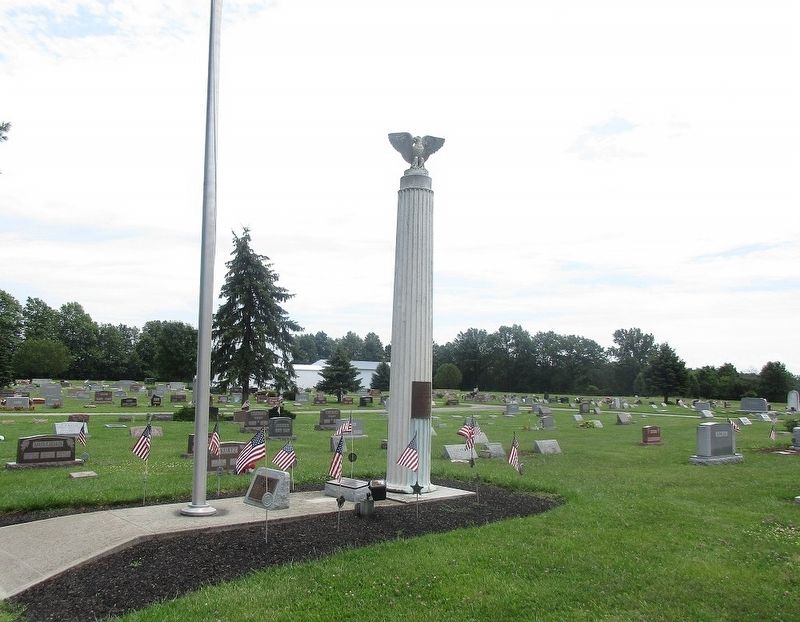 LaRue Veterans Memorial Column Marker image. Click for full size.