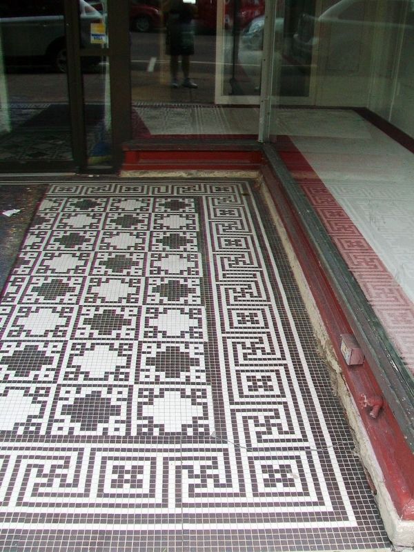 131 Main Street Entrance Floor Tiling Detail image. Click for full size.