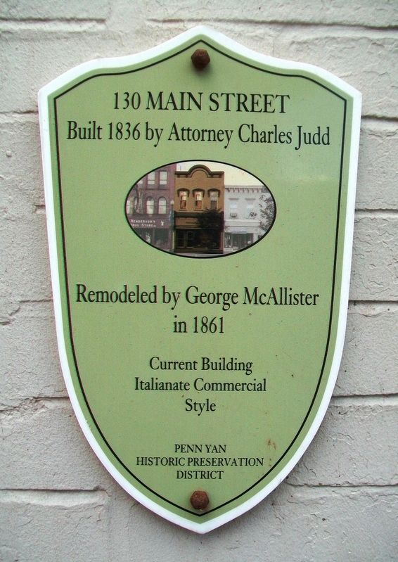 130 Main Street Marker. Click for full size. 130 Main Street Marker image. Click for full size.