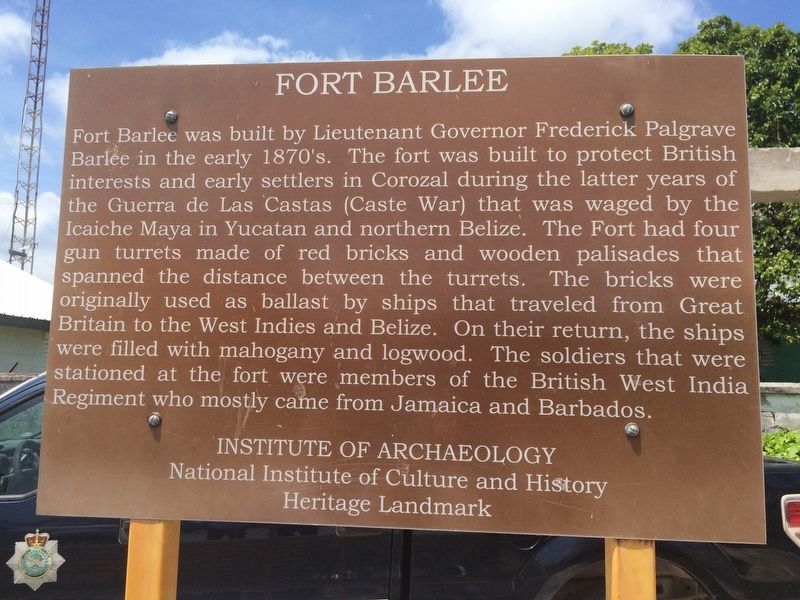 An additional, probably earlier, Fort Barlee Marker image. Click for full size.