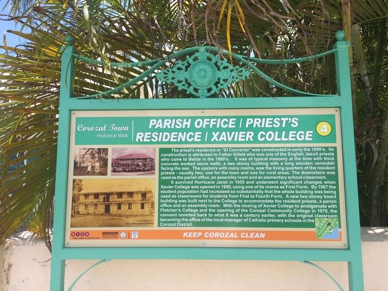 Parish Office/Priests Residence/Xavier College Marker image. Click for full size.