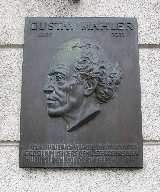 Gustav Mahler Marker. Click for full size. Gustav Mahler Marker image. Click for full size.