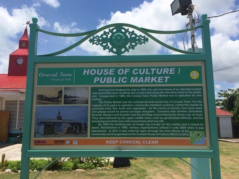 House of Culture/Public Market Marker image. Click for full size.