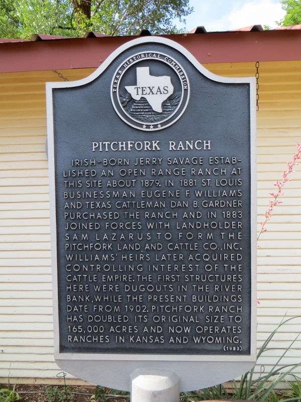 Pitchfork Ranch Marker image. Click for full size.