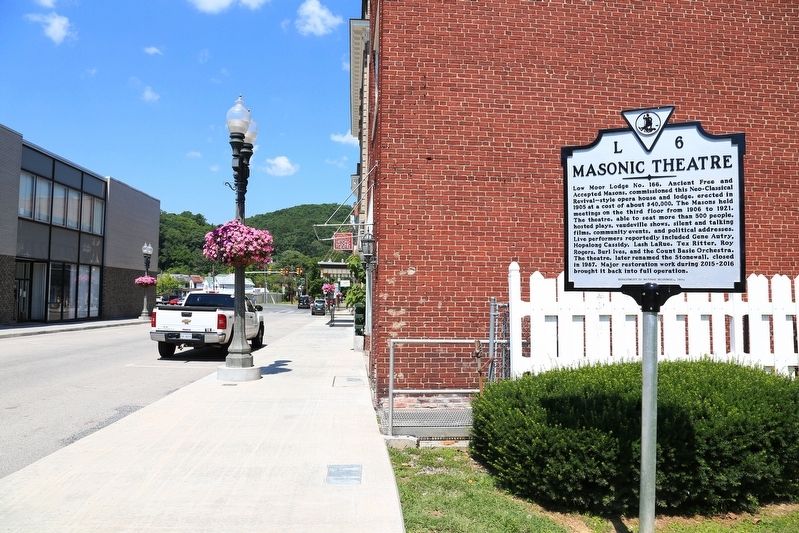 Masonic Theatre Marker. Click for full size. Masonic Theatre Marker image. Click for full size.