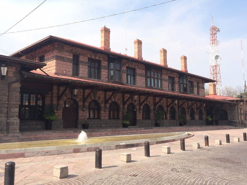 The Querétaro Railroad Station entrance area. Click for full size. The Querétaro Railroad Station entrance area image. Click for full size.