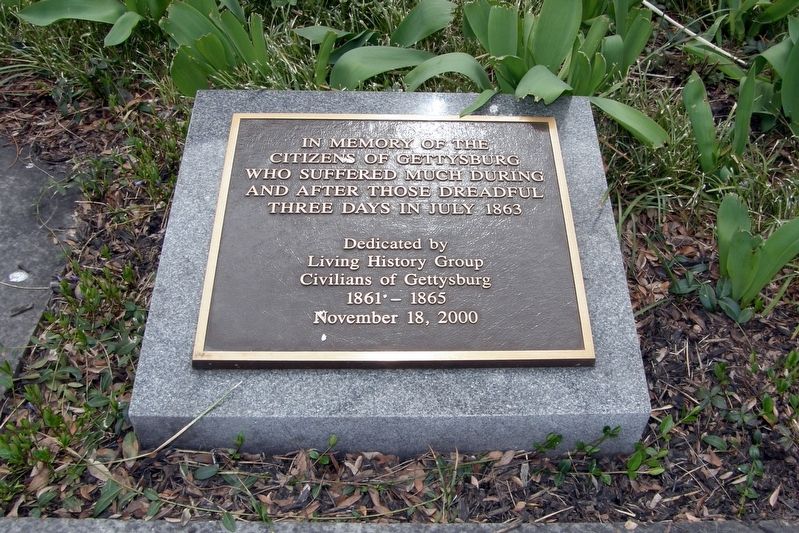 Citizens of Gettysburg Marker. Click for full size. Citizens of Gettysburg Marker image. Click for full size.