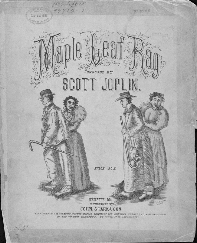 <i>The Maple Leaf Rag</i> Sheet Music Cover image. Click for full size.
