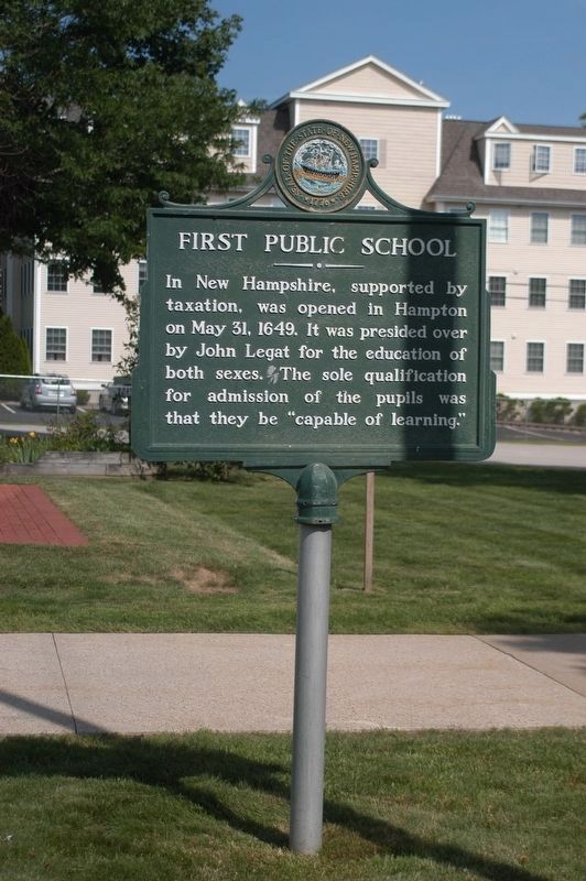 First Public School Marker Marker image. Click for full size.