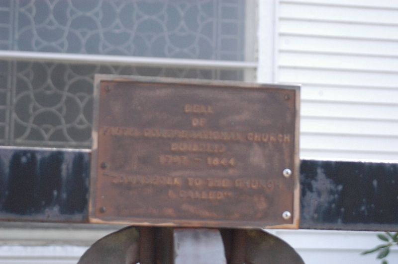 Bell of Fifth Congregational Church Building Marker image. Click for full size.