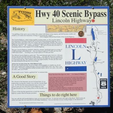 Lincoln Highway Marker image. Click for full size.