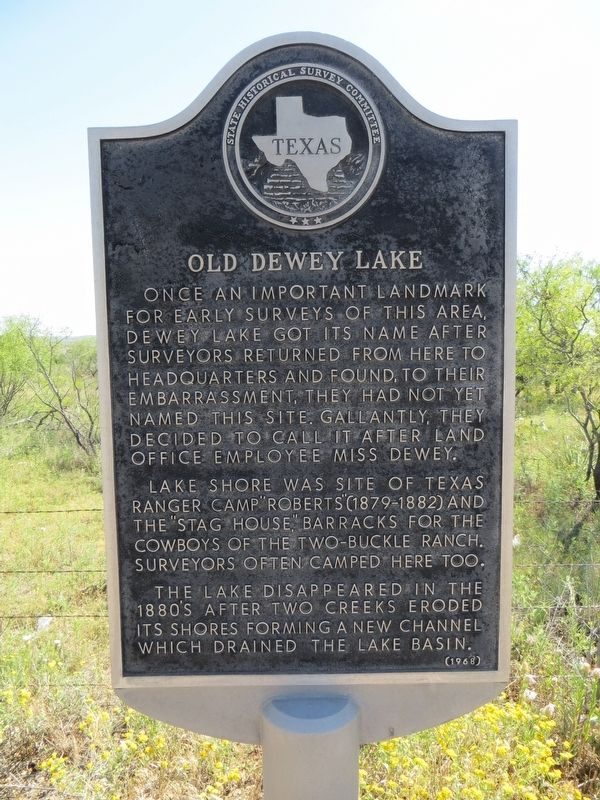 Old Dewey Lake Marker image. Click for full size.