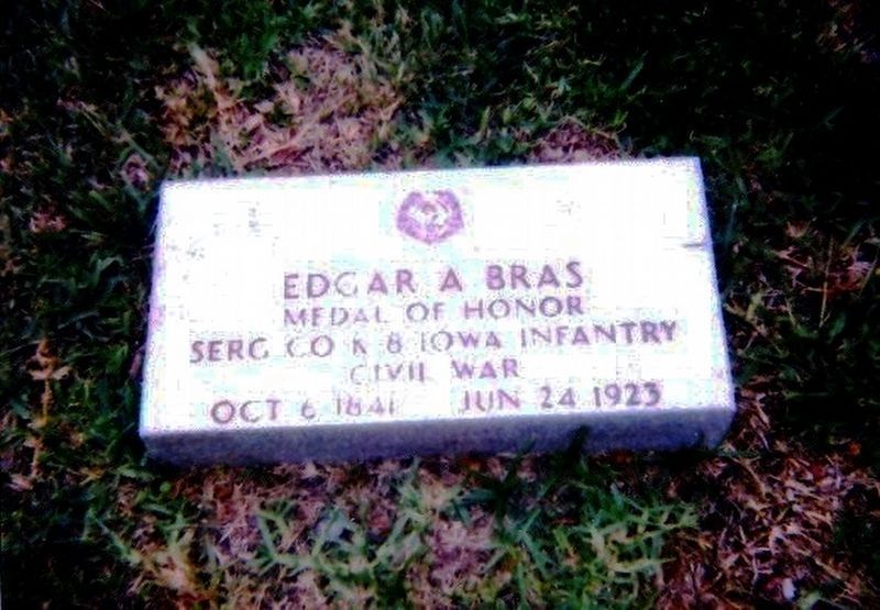 Edgar A. Bras grave marker image. Click for full size.