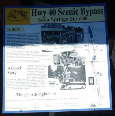 Soda Springs Store Marker image. Click for full size.