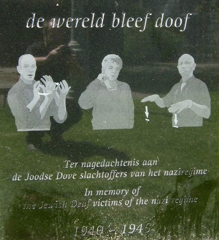De Wereld Bleef Doof / The World Remained Deaf Marker. Click for full size. De Wereld Bleef Doof / The World Remained Deaf Marker image. Click for full size.