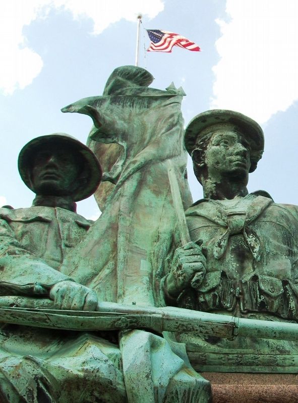 World War I Memorial Sculpture Detail image. Click for full size.