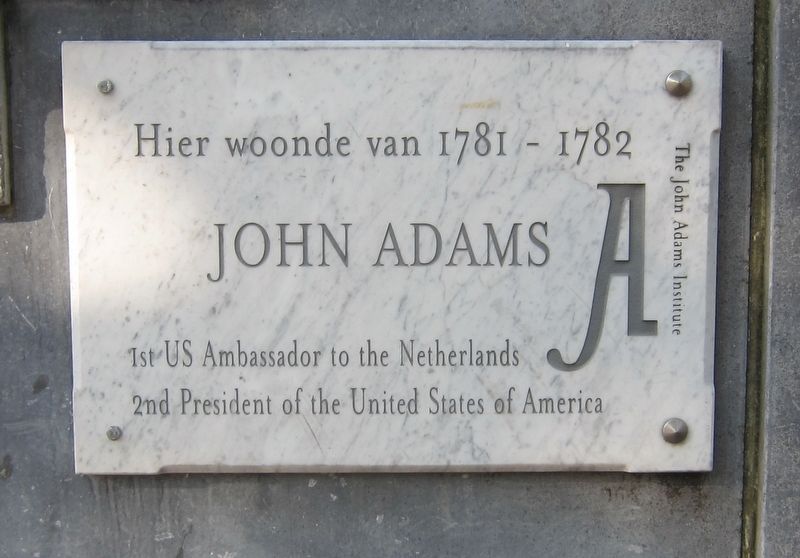 John Adams Marker. Click for full size. John Adams Marker image. Click for full size.