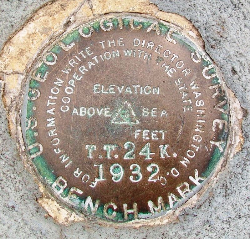 USGS Bench Mark on 28th Infantry Division Memorial Flag Pole Base. Click for full size. USGS Bench Mark on 28th Infantry Division Memorial Flag Pole Base image. Click for full size.