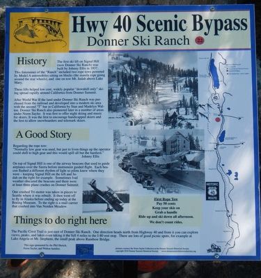 Donner Ski Ranch Marker image. Click for full size.