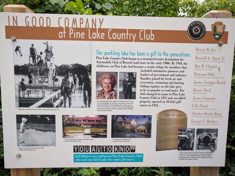 In Good Company Marker. Click for full size. In Good Company Marker image. Click for full size.